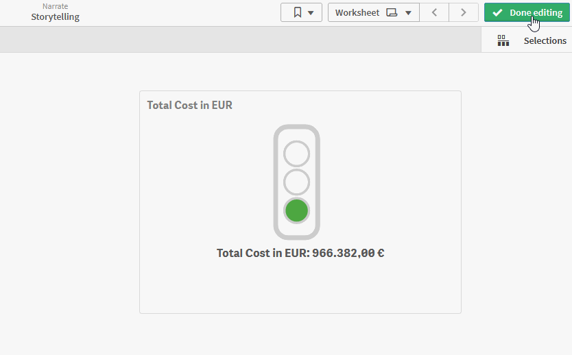 Traffic Light Extension for QlikSense